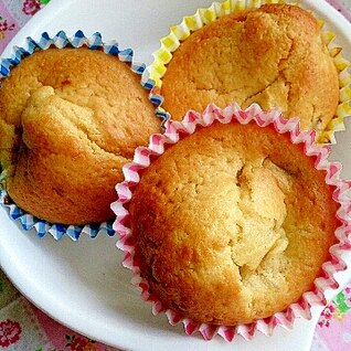 ホットケーキミックスで簡単☆バナナマフィン